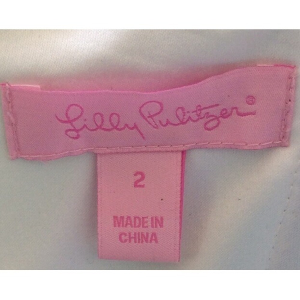 Lilly Pulitzer Langley Multi-Color Strapless Beaded Mini Dress Size 2 EUC! $258. - Picture 2 of 9